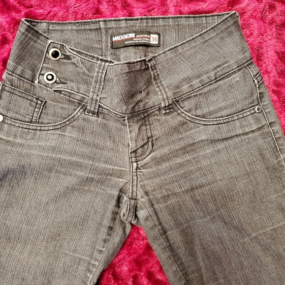 MAGGIORE BLACK/ GRAY FADED SKINNY JEANS - Picture 4 of 8